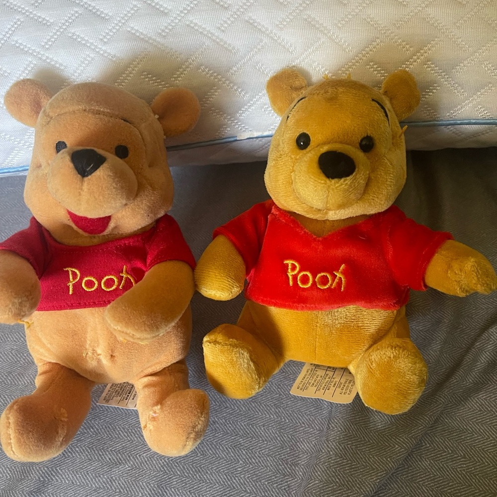 Winnie the Pooh Plush Toy Set - Red and Tan